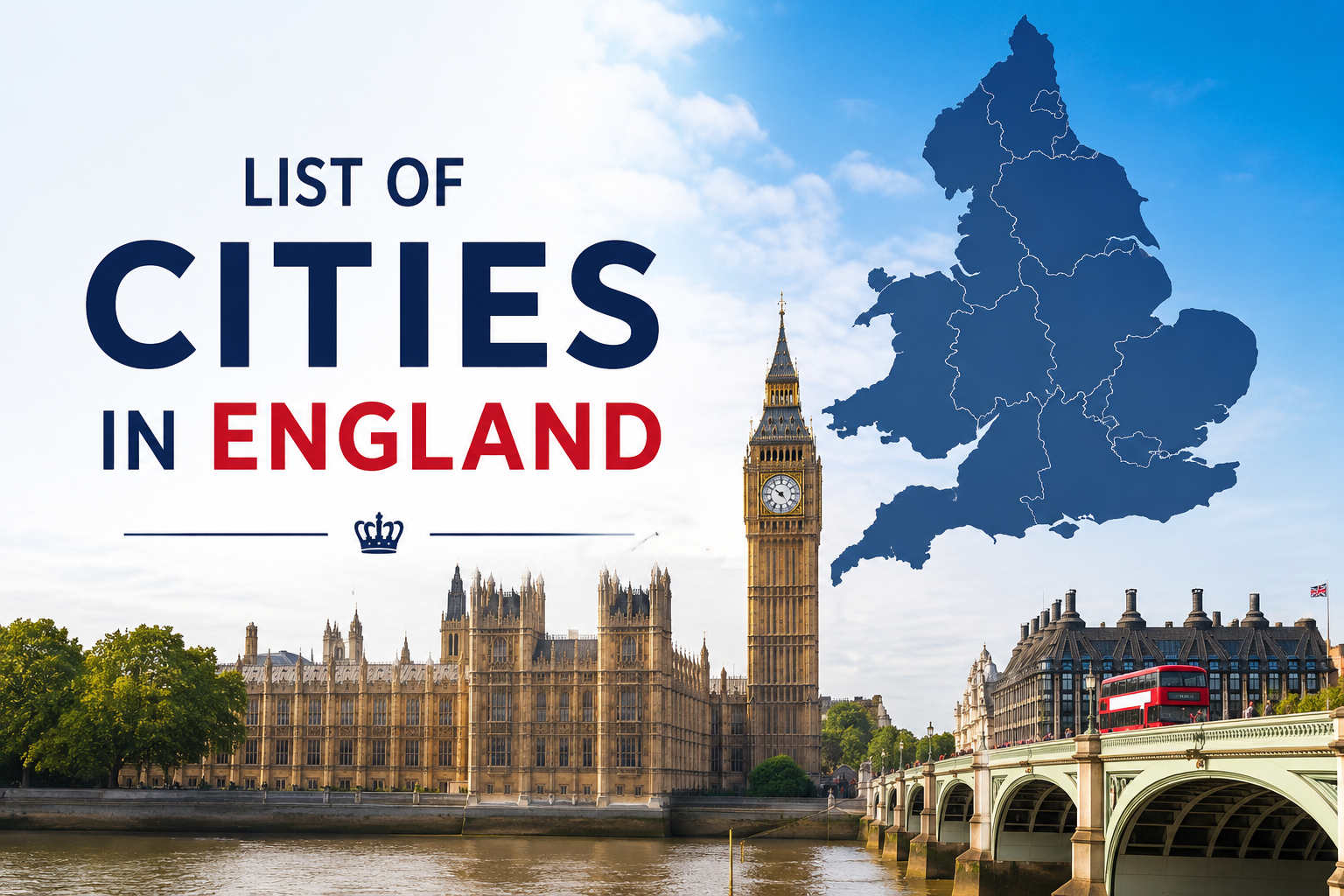 List Of Cities in England – [Population, Area & City] 
